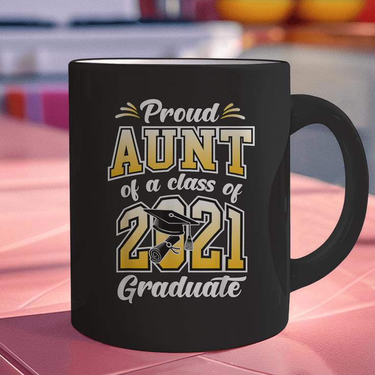 2021 Graduation Shirts For Family 2021 Graduation For Aunt Graphic Print Coffee Mug