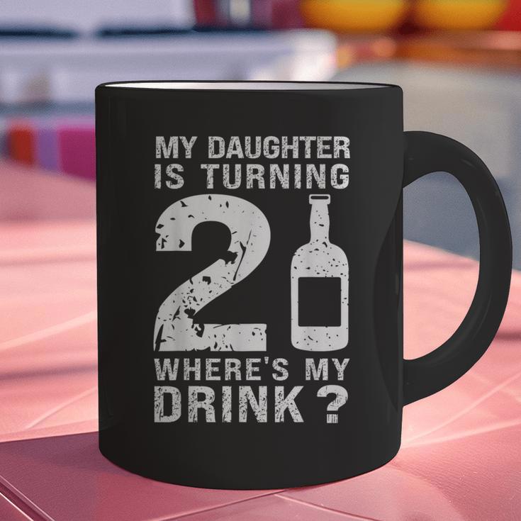 21st Birthday Dad Mom 21 Year Old My Daughter Squad Graphic Print Coffee Mug