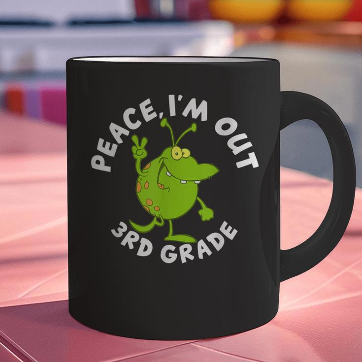 3rd Grade Graduation Promotion Peace I'm Out Last Day Graphic Print Coffee Mug