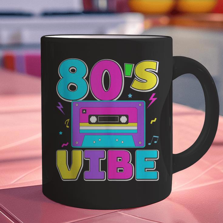 80's Vibe Retro Style Cassette Tape Nostalgia 1980s Party Graphic Print Coffee Mug