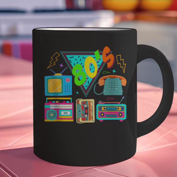 80's Vintage Cassette Tape Nostalgia Mixtape Era 1980s Retro Graphic Print Coffee Mug