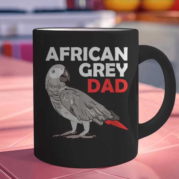 African Grey Parrot Dad Congo Bird Father Graphic Print Coffee Mug