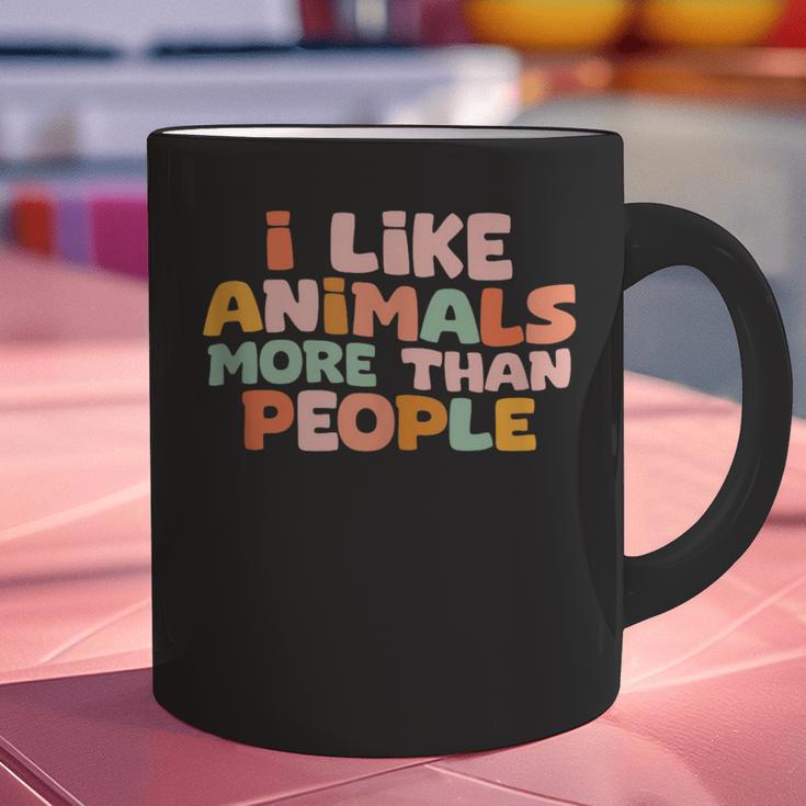 I Like Animals More Than People Sarcastic Introvert Graphic Print Coffee Mug I Like Animals More Than People Sarcastic Introvert Graphic Print Coffee Mug