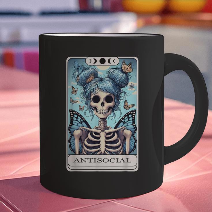 Antisocial Butterfly Tarot Card Introvert Women Stay Home Graphic Print Coffee Mug