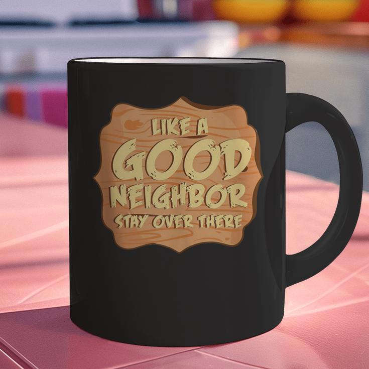 Antisocial Like A Good Neighbor Stay Over There Introvert Graphic Print Coffee Mug Antisocial Like A Good Neighbor Stay Over There Introvert Graphic Print Coffee Mug