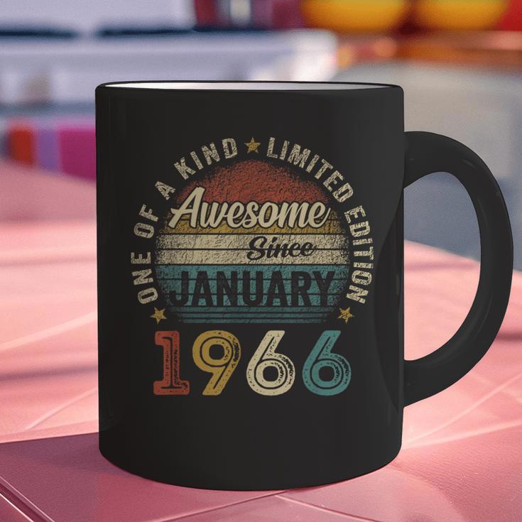 Awesome Since January 1966 60 Year Old 60th Birthday Men Dad Graphic Print Coffee Mug