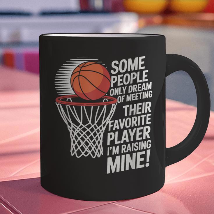 Basketball Mom Or Dad Basketball Parent Graphic Print Coffee Mug
