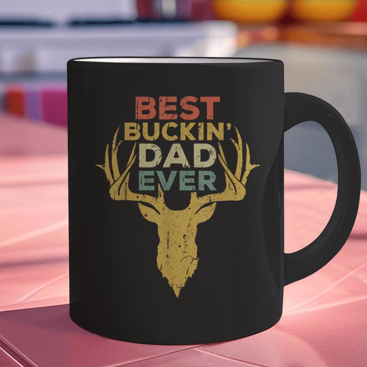 Best Buckin' Dad Ever Shirt Men Hunting Fathers Day Graphic Print Coffee Mug