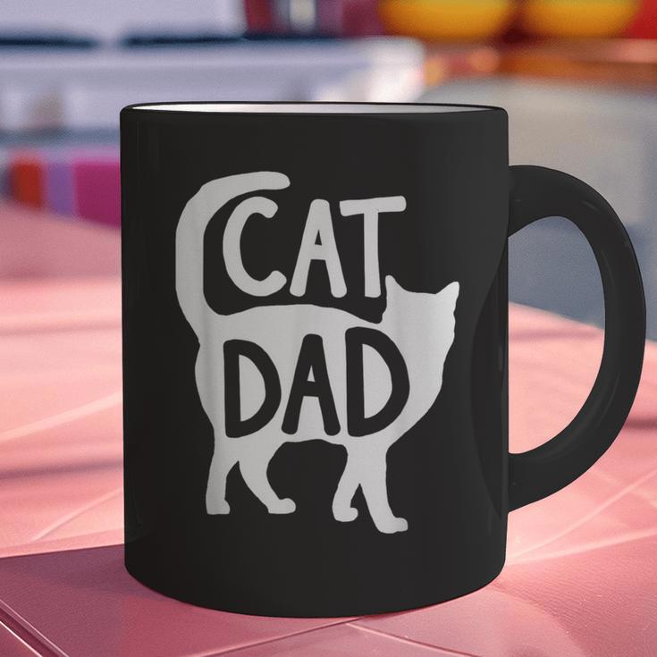 Best Cat Dad Fathers Day Men Kitty Daddy Papa Christmas Meow Graphic Print Coffee Mug