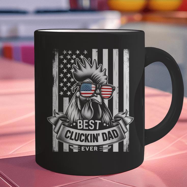 Best Cluckin' Dad Ever Chicken Lover Graphic Tees Cotton Polyester Casual Graphic Small Crew Neck Short Sleeve Graphic Print Coffee Mug