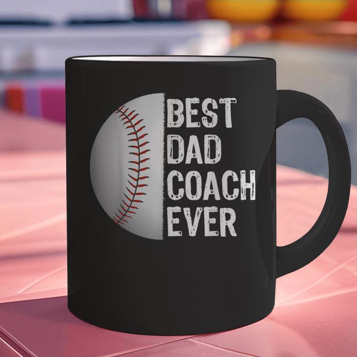 Best Dad Coach Ever Baseball For Sport Lovers Graphic Print Coffee Mug