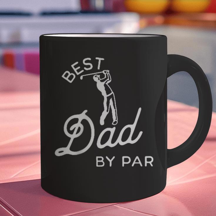 Best Dad By Par Father's Day Golf Daddy Golfing Golfer Graphic Print Coffee Mug