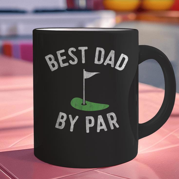 Best Dad By Par Golf Shirt Father's Day Daddy Graphic Print Coffee Mug