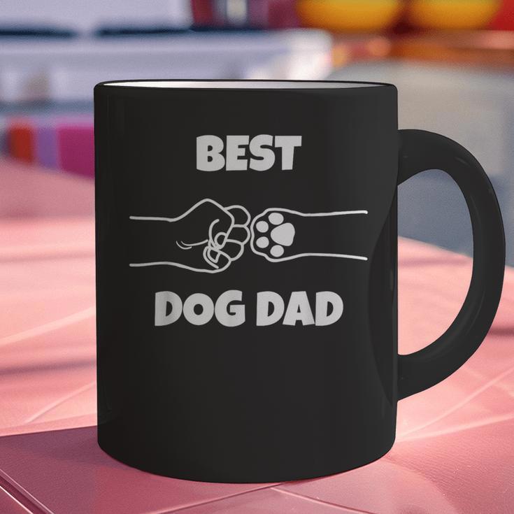 Best Dog Dad Fathers Day Best Dad Fist Bump Dog's Paw Graphic Print Coffee Mug Best Dog Dad Fathers Day Best Dad Fist Bump Dog's Paw Graphic Print Coffee Mug