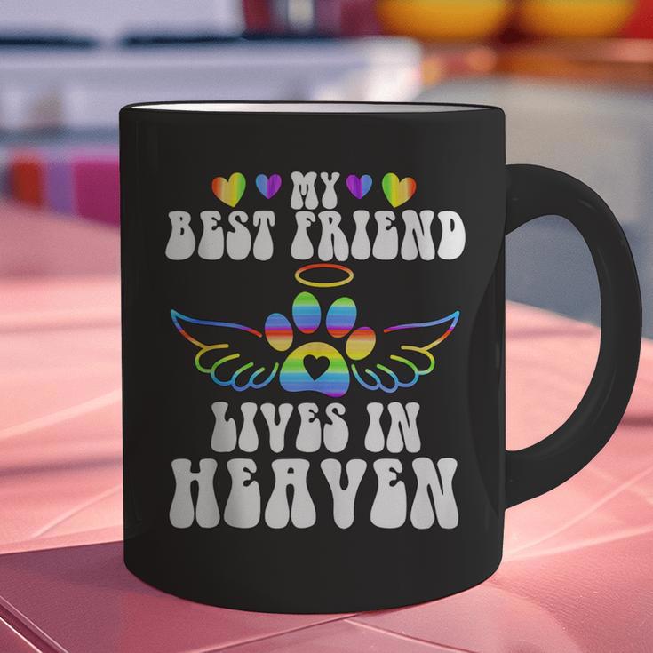 My Best Friend Lives In Heaven Pet Memorial In Memory Of Pet Graphic Print Coffee Mug My Best Friend Lives In Heaven Pet Memorial In Memory Of Pet Graphic Print Coffee Mug