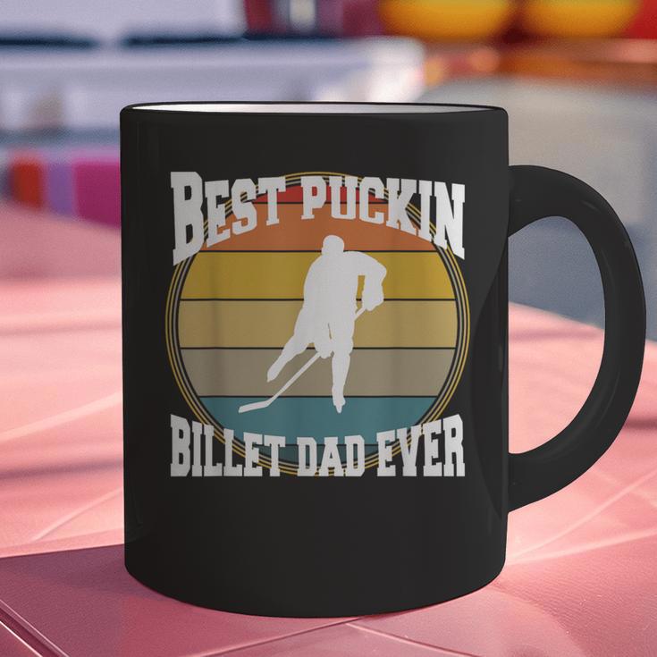 Best Puckin Billet Dad Hockey Graphic Print Coffee Mug