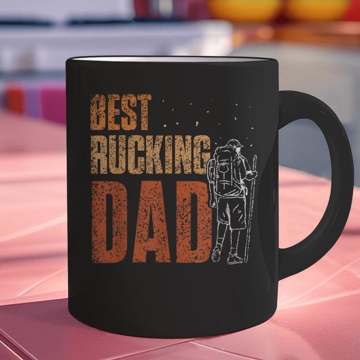 Best Rucking Dad Ruck Backpack Rucksack Workout Rucking Graphic Print Coffee Mug