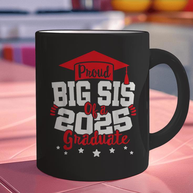 Big Sis Of a 2025 Graduate Class Senior Graduation Grad 25 Graphic Print Coffee Mug