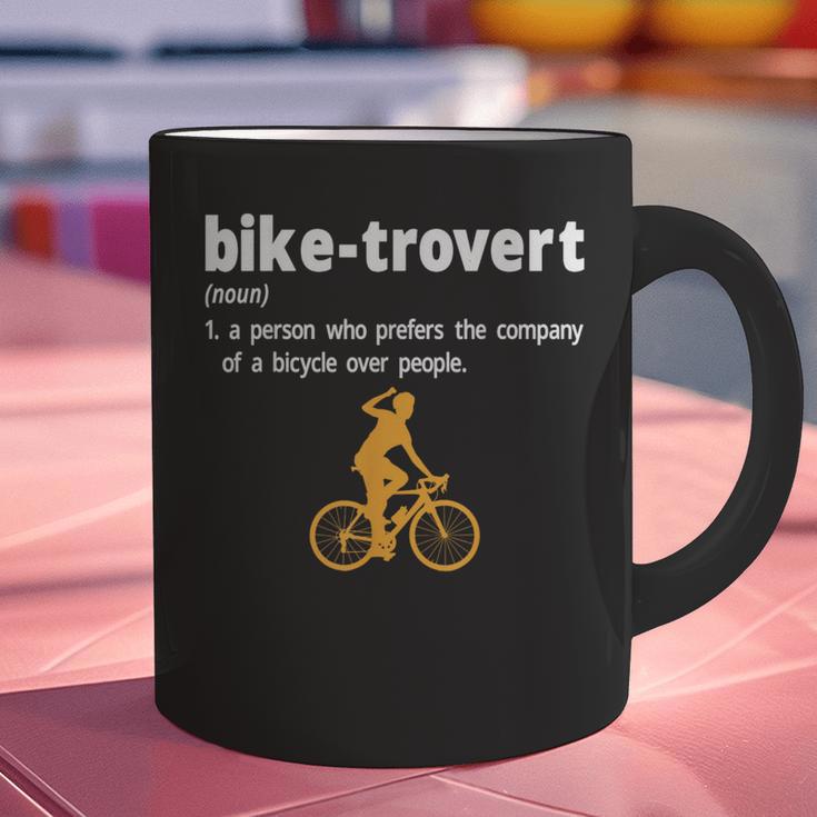 Bike-Trovert Bicycle Humor Definition Introvert Graphic Print Coffee Mug Bike-Trovert Bicycle Humor Definition Introvert Graphic Print Coffee Mug