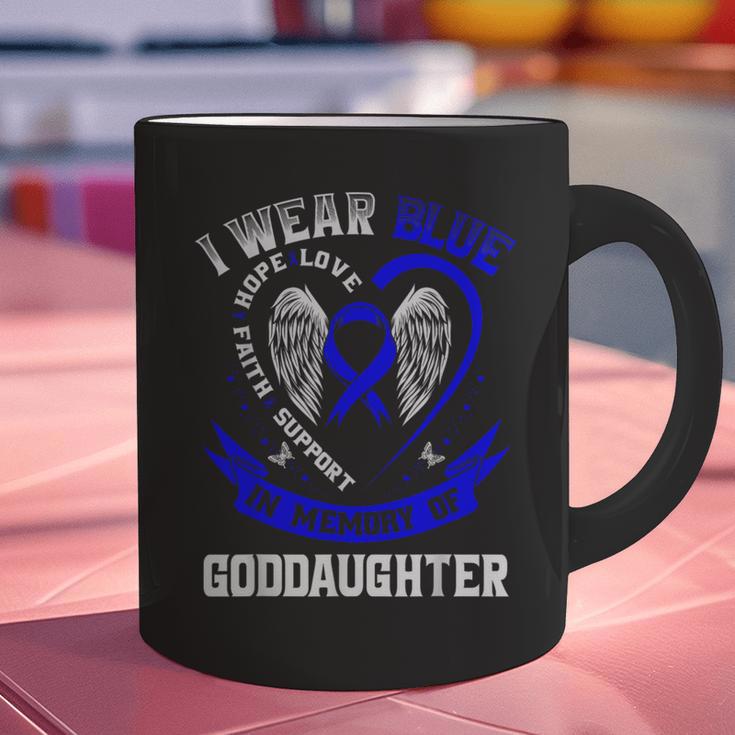 Blue In Memory Of Goddaughter Colon Cancer Awareness Shirts Graphic Print Coffee Mug