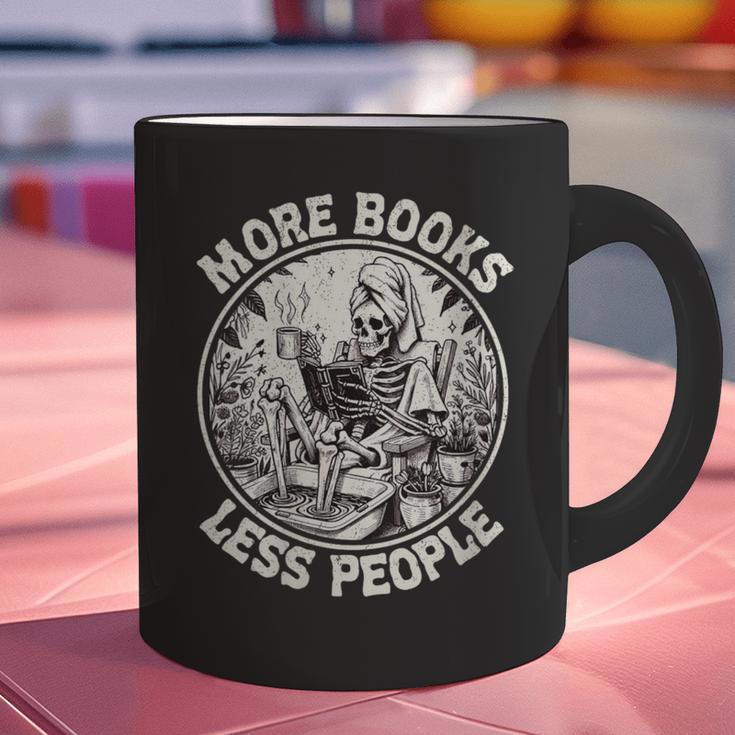 More Books Less People Introvert Skeleton Reading Graphic Print Coffee Mug More Books Less People Introvert Skeleton Reading Graphic Print Coffee Mug