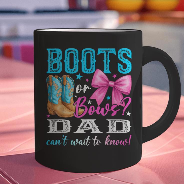 Boots Or Bows Dad Loves You Gender Reveal Party Graphic Print Coffee Mug