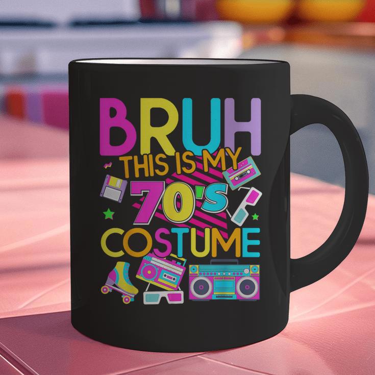 Bruh This Is My 70's Costume Nostalgia Mixtape 1970s Party Graphic Print Coffee Mug