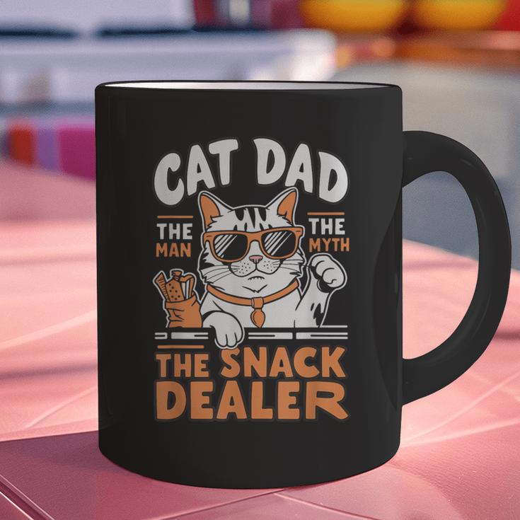 Cat Dad The Man The Myth The Snack Dealer Graphic Print Coffee Mug