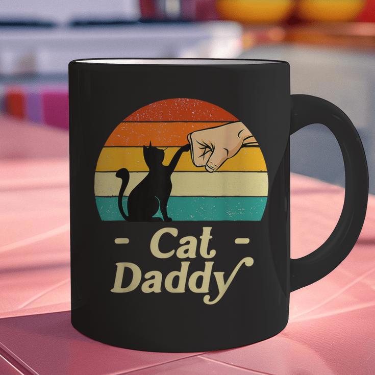 Cat Daddy Vintage Cat Lover Cat Dad Fathers Day Graphic Print Coffee Mug