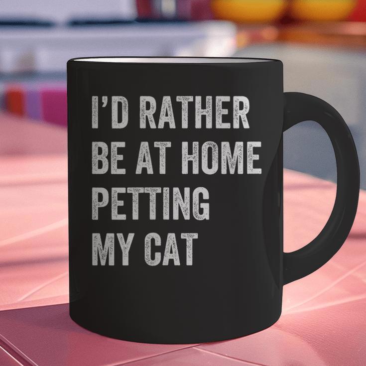 Cat Owner Introvert Stay Home Rather Pet Cat Graphic Print Coffee Mug Cat Owner Introvert Stay Home Rather Pet Cat Graphic Print Coffee Mug