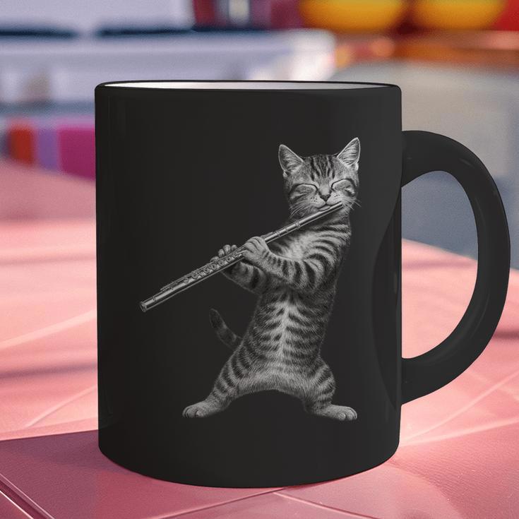 Cat Playing Flute For Cat Lover Cat Mom Cat Dad Graphic Print Coffee Mug Cat Playing Flute For Cat Lover Cat Mom Cat Dad Graphic Print Coffee Mug