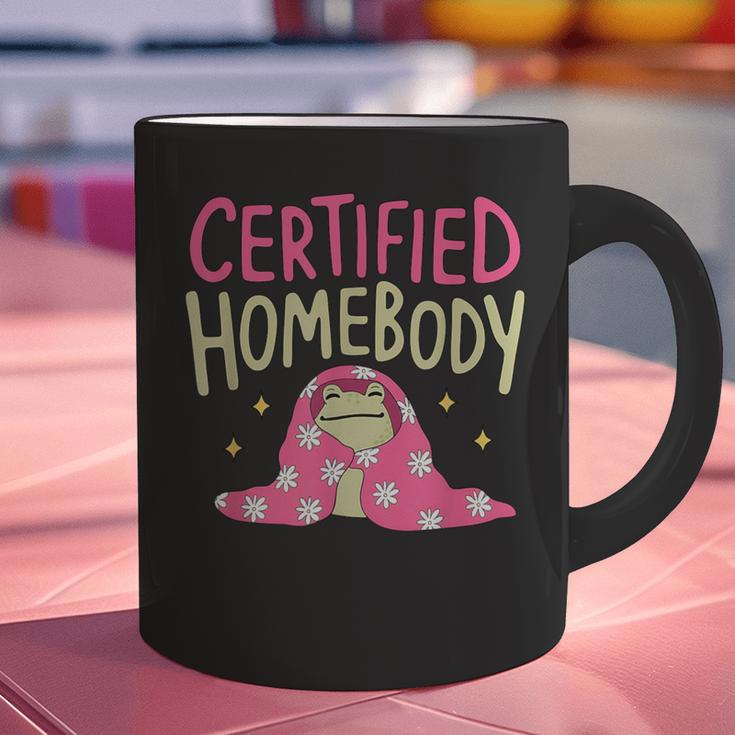 Certified Homebody Trendy Frog Introvert Graphic Print Coffee Mug Certified Homebody Trendy Frog Introvert Graphic Print Coffee Mug