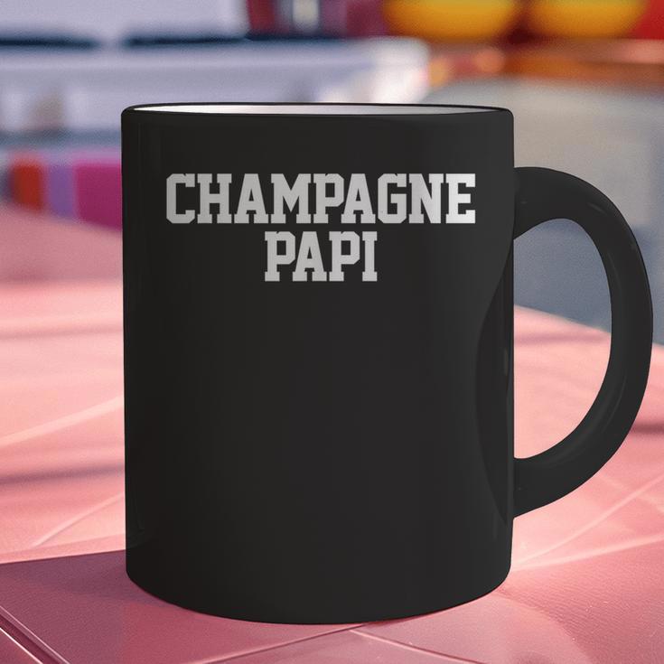Champagne Papi Dad Father's Day Love Family Support Tee Graphic Print Coffee Mug
