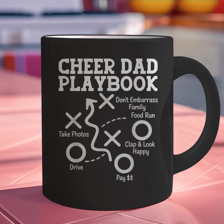 Cheer Dad Cheerleader Playbook Graphic Print Coffee Mug