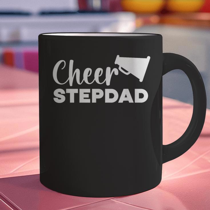 Cheer Stepdad Cheerleading Step Dad Cheerleader Stepfather Graphic Print Coffee Mug