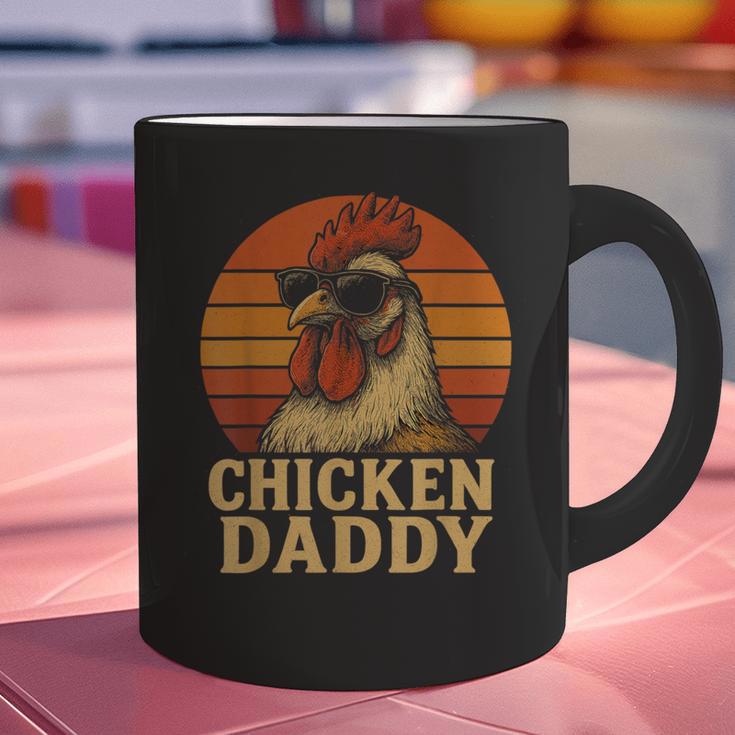 Chicken Daddy Vintage Chicken Dad Farmer Poultry Farmer Graphic Print Coffee Mug