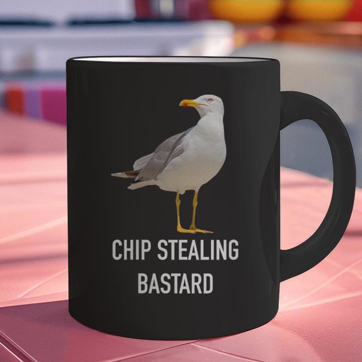 Chip Stealing Seagull Men Women Seaside Holiday Memory Graphic Print Coffee Mug
