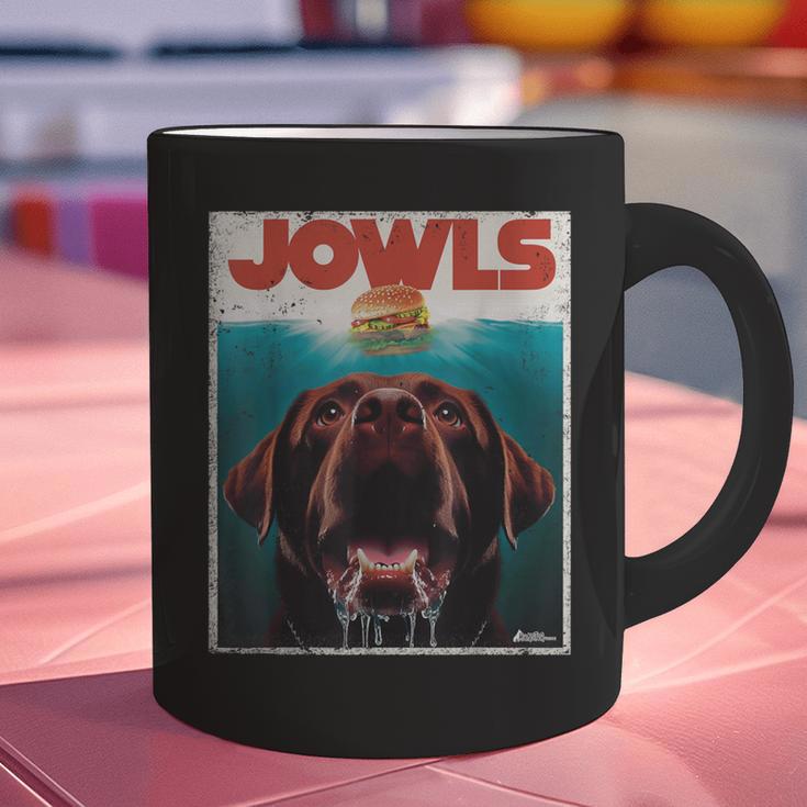 Chocolate Lab Jowls Labrador Retriever Dog Mom Dad Graphic Print Coffee Mug