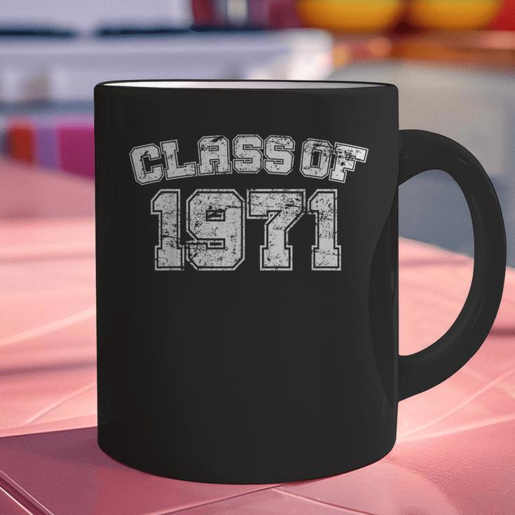 Class Of 1971 71 School Tee Shirt Graduation Class Party Graphic Print Coffee Mug