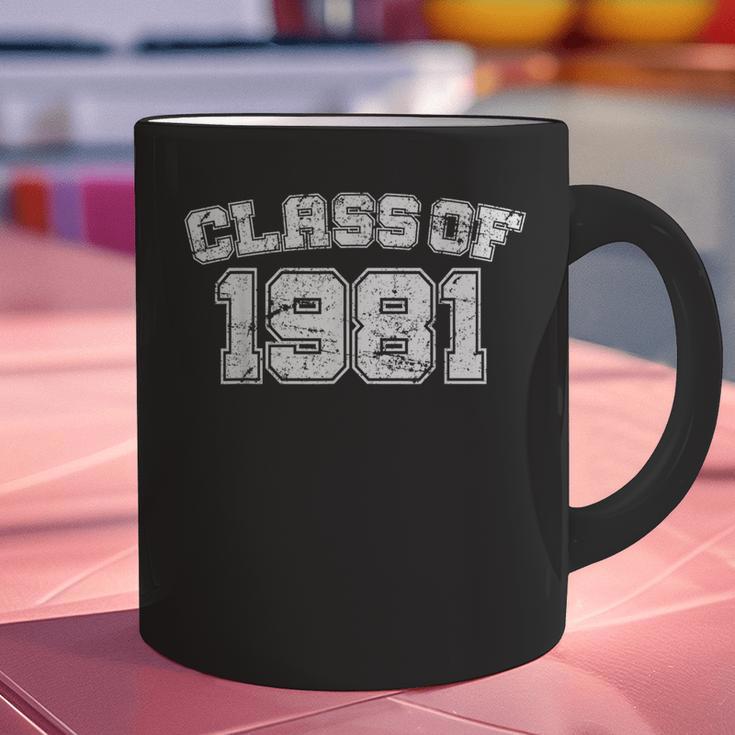 Class Of 1981 School Tee Shirt Graduation Class Party Graphic Print Coffee Mug
