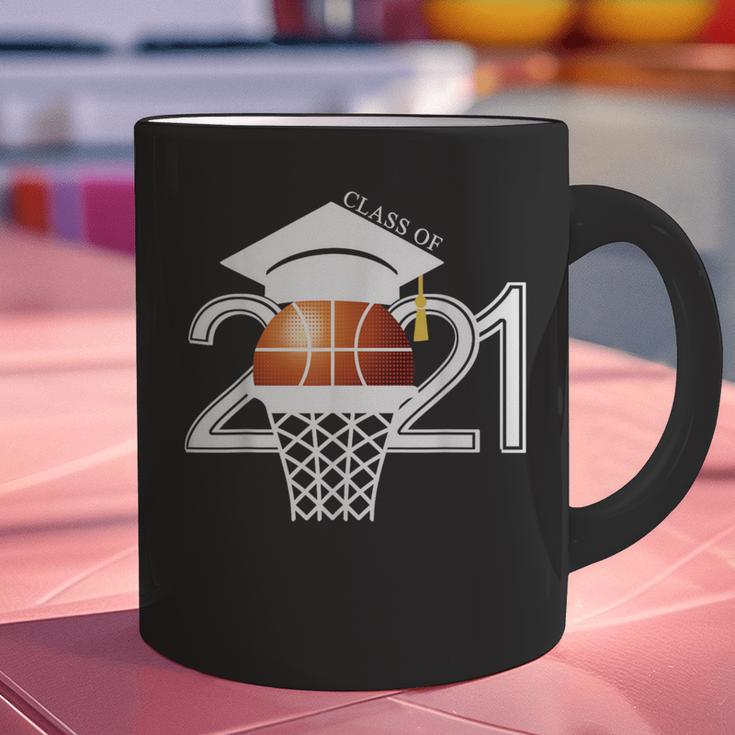 Class 2021 Graduation Senior Basketball Player Graphic Print Coffee Mug