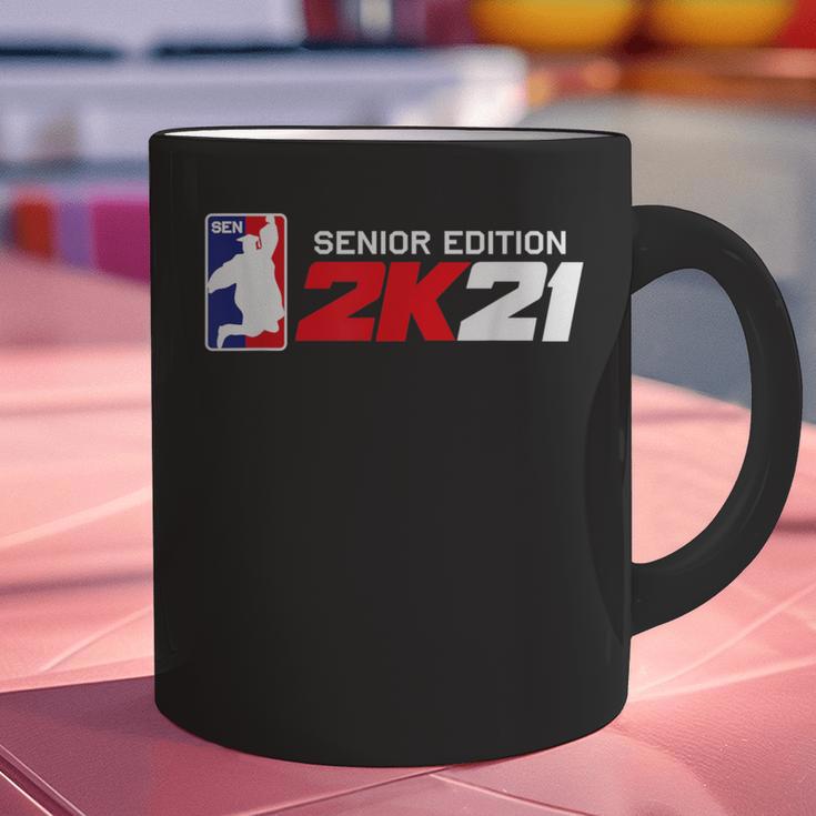Class Of 2021 Senior Year Gamer Style Graduation For Grad Graphic Print Coffee Mug