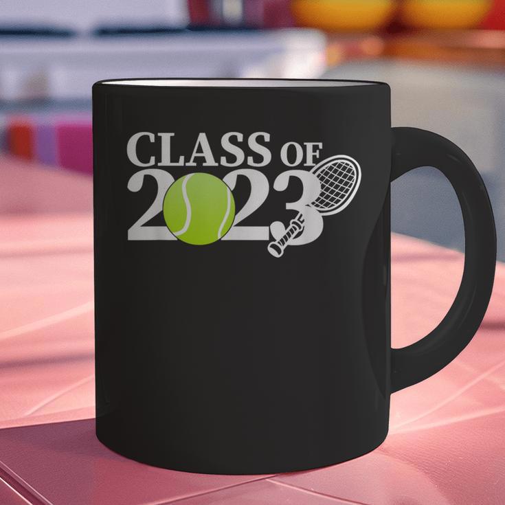 Class Of 2023 Graduation Senior Tennis Player Graphic Print Coffee Mug