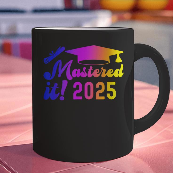 Class Of 2025 Mastered It College Masters Degree Graduation Graphic Print Coffee Mug
