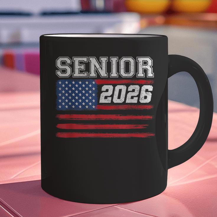 Class Of 2026 Senior Back To School American Flag Graduation Graphic Print Coffee Mug