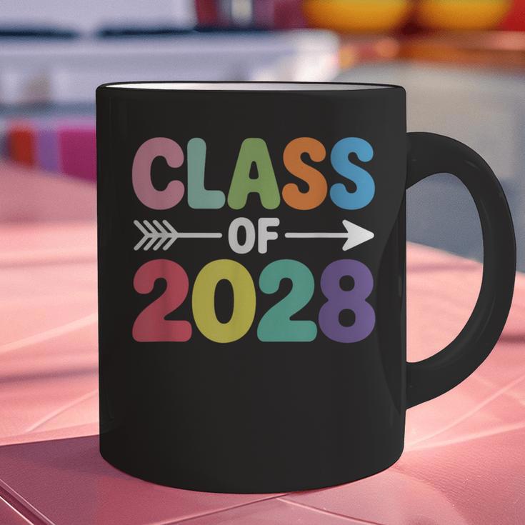 Class Of 2028 Colorful Graduation Graphic Print Coffee Mug
