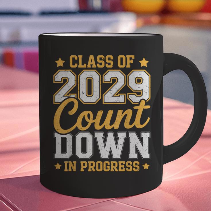 Class Of 2029 Count Down Fun First Day 8th Grade Graduation Graphic Print Coffee Mug
