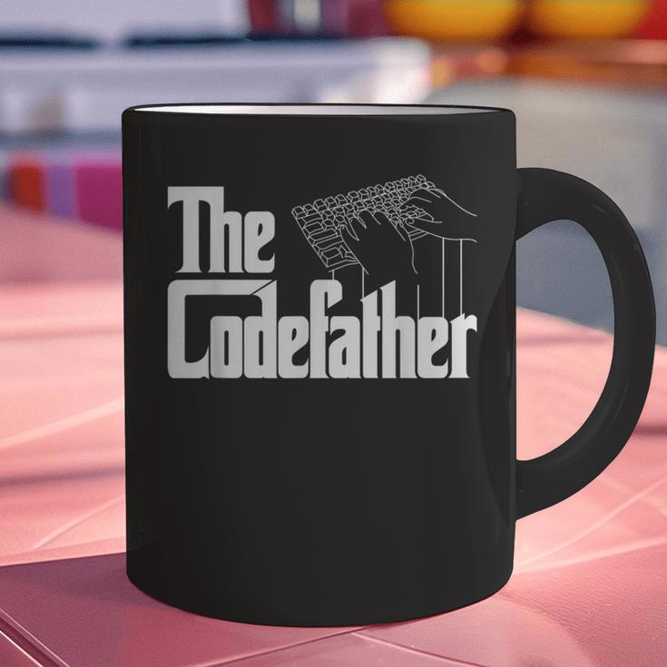 The Code Father Computer Coder Dad Programmer Graphic Print Coffee Mug