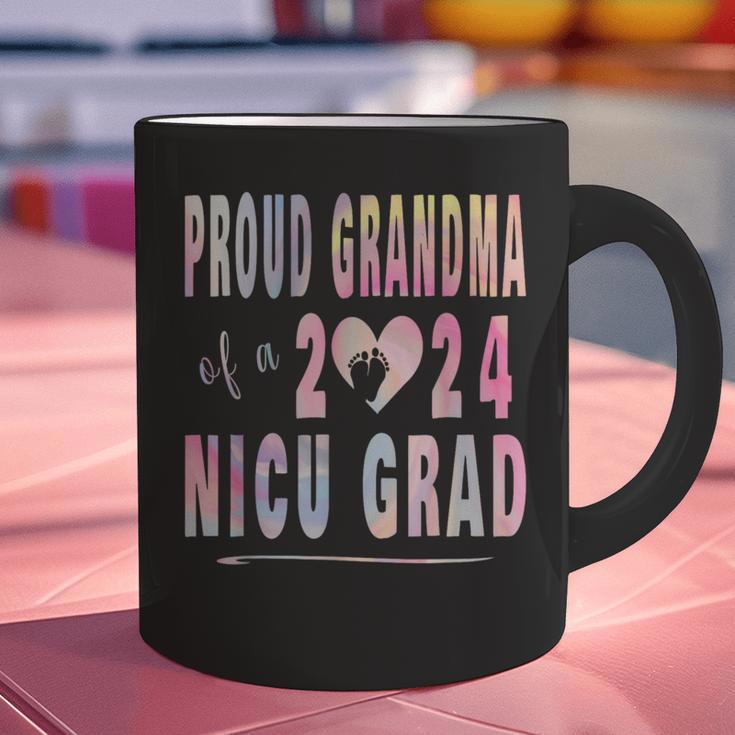 Colorful Proud Grandma 2024 NICU Graduate Baby Graduation Graphic Print Coffee Mug