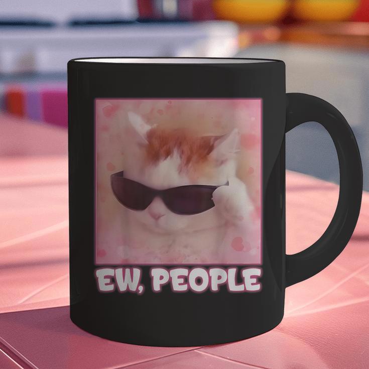 Cool Cat Meme Ew People Anti Social Introvert Cute Cat Graphic Print Coffee Mug Cool Cat Meme Ew People Anti Social Introvert Cute Cat Graphic Print Coffee Mug